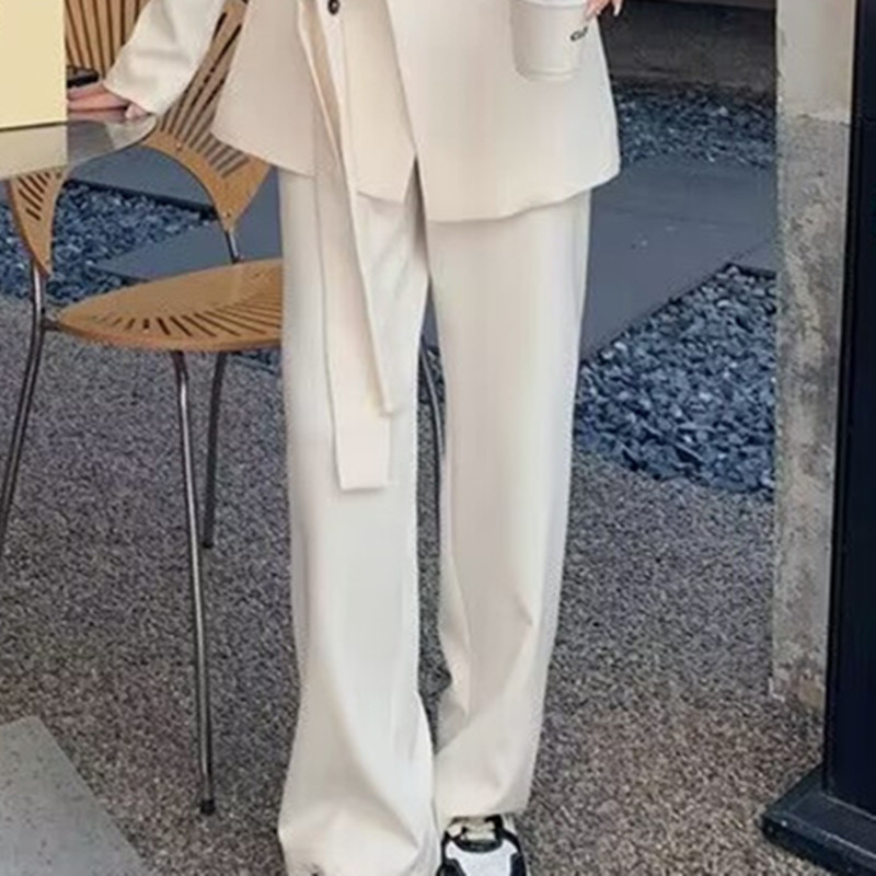 Spring 2026 new suit jacket high waist wide leg long pants two-piece set Spring and Autumn new women's suit set Spring 2026 new suit jacket high waist wide leg long pants two-piece set Spring and Autumn new women's suit set